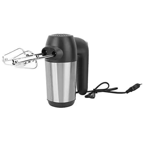 Produktbild: 450 W Elektrischer Handmixer aus Edelstahl 304, 5-Gang-Teigfüllmixer mit Schneebesen Zum Kochen in der Küche