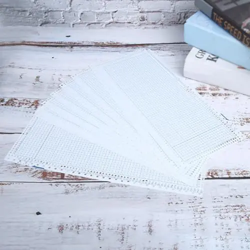 Produktbild: Lochkarte, Strickmaschinen-Wartungswerkzeuge, Professionelle 24-Blumen-Karte, 10 Stück Strickmaschinen-Lochkarte für Strickmaschinen-Zubehör