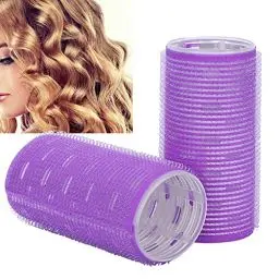 Produktbild: Großer Lockenwickler Für Pony, 2 Stück Self Grip, Schlaf Lockenwickler Für Frauen Haare, Friseur DIY Make-up Werkzeuge