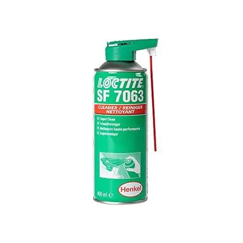 Produktbild: LOCTITE SF 7063 – lösungsmittelhaltiges Reinigungsmittel für Oberflächen, Allzweckreiniger zum Entfetten von Maschinenteilen, vorbereitend für den Kleber-Auftrag, 1x400ml