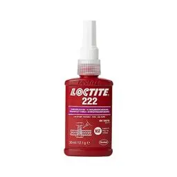 Produktbild: LOCTITE Schraubensicherung 222, Schraubenkleber für die Sicherung von Justierschrauben, niedrigfestes Schraubensicherungsmittel für kleine Metallgewinde, , 1x50ml
