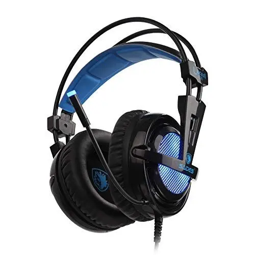 Produktbild: Locust Plus PC Gaming Headset SA-904 Virtual 7.1 Surround Sound und RGB Licht auf Ohrmuscheln