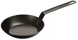 Produktbild: Lodge Karbonstahl, bereits eingebrannt, 20,3 cm Bratpfanne, Legierter Stahl, Black, 8 inches