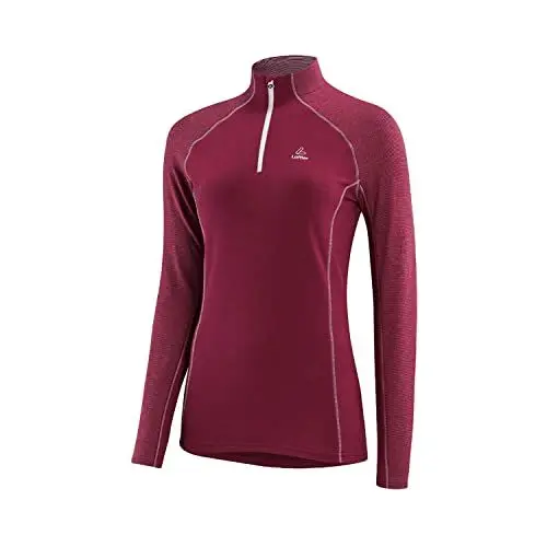 Produktbild: Löffler Damen Fine Stripe Transtex Longsleeve, Burgund, 40