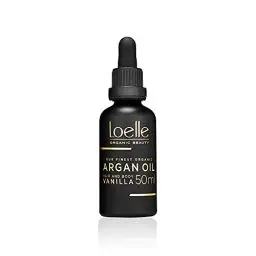 Produktbild: Loelle - Duftendes Arganöl mit Vanilleextrakt - Anti-Falten Öl für Hände, Gesicht & Haare - Biologisches, duftendes Körperöl mit Vitamin E-Bartöl Bartpflege-Handgepflückt in Marokko 50ml