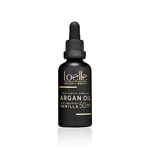 Produktbild: Loelle - Duftendes Arganöl mit Vanilleextrakt - Anti-Falten Öl für Hände, Gesicht & Haare - Biologisches, duftendes Körperöl mit Vitamin E-Bartöl Bartpflege-Handgepflückt in Marokko 50ml