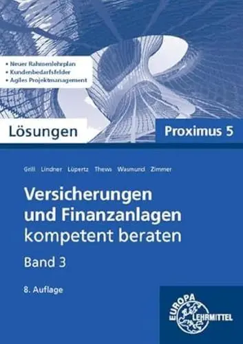 Produktbild: Lösungen zu 22185 Versicherungen und Finanzanlagen, Band 3, Proximus 5