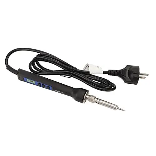 Produktbild: Lötkolben, Elektronischer Lötkolben, Hohe Leistung, Hohe Temperaturbeständigkeit, Digitalanzeige, EU-Stecker 220–240 V, mit Gerätehalter aus Metall (ST-2065D 65W)