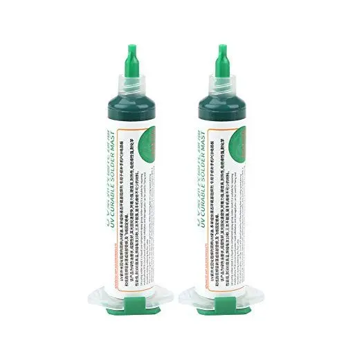 Produktbild: Lötmaskentinte, 2 Stück UV-lichthärtende Lötmaskentinte BGA PCB Lötstopptinte UV-härtbare Lötmaske Zum Löten von Elektronikprodukten, Handy-Computer, Grün