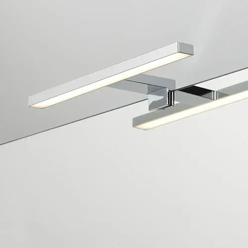 Produktbild: Loevschall Lagan Nextgen Spiegelleuchte, 30 cm, Wandlampe Badezimmer mit elegantem Design, Lichtqualität CRI 90 für Natürliche Farben, Spiegelschrank leuchte & flexible Montage, IP44-zertifiziert
