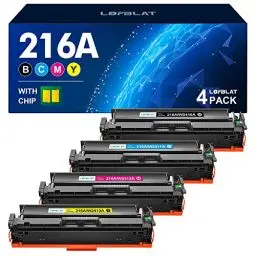 Produktbild: LOFBLAT 216A Toner Set, Ersatz für Toner Color Laserjet Pro MFP M183fw M182n M182 M182nw M183fdw M155 M155a Drucker, für Toner 216A W2410A W2411A W2412A W2413A (Mit Chip)
