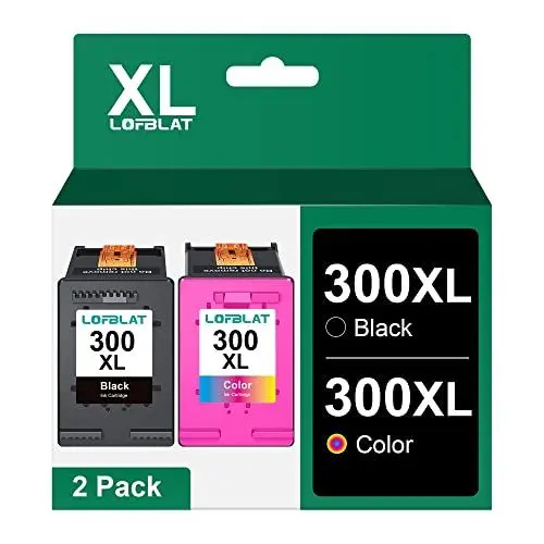 Produktbild: LOFBLAT 300XL Druckerpatronen, Ersatz für HP 300 Druckerpatrone Schwarz für HP Deskjet F4280 F4500 F4580 F2400 F2420 F2480 D1660 D2660 F4210 Envy 100 110 114 120 PhotoSmart C4680 C4780, 2 Pack