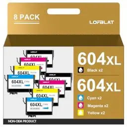 Produktbild: LOFBLAT 604 Druckerpatronen XL Kompatibel für Epson 604 604XL Patronen Multipack Expression Home XP-2200 XP-2205 XP-3200 XP-3205 XP-4200 XP-4205 Workforce WF-2910 WF-2930 WF-2935 WF-2950 (8er-Pack)