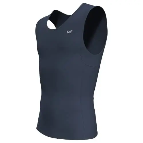 Produktbild: Lo.gas Ärmelloses Radtrikot Herren, Rennrad Trikot Leichtgewicht und Atmungsaktiv, Fahrradtrikot mit Gesäßtasche, Grau Blau, L