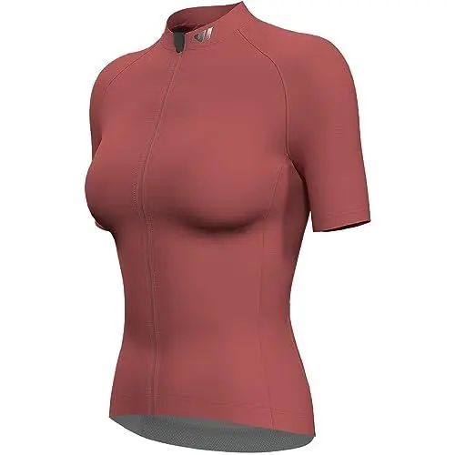 Produktbild: Lo.gas Radtrikot Damen Kurzarm,Fahrradtrikot Rennrad Trikot Atmungsaktiv Frauen Fahrrad Shirt Sommer Fahrradjacke Radfahren Top Mit 3 Taschen M korallenrosa