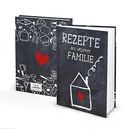 Produktbild: Logbuch-Verlag Kleines Rezeptbuch zum Selberschreiben leer zum Einschreiben Rezepte Familienrezepte Geschenk DIN A5
