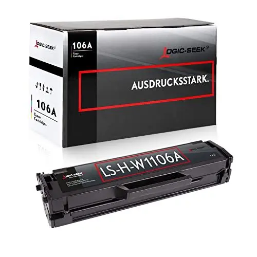Produktbild: Logic-Seek 106A Toner W1106A kompatibel für HP Laser 107w MFP 135wg 137fwg 135w 137fnw 135a 107a 107r 135r Kartusche (Black)
