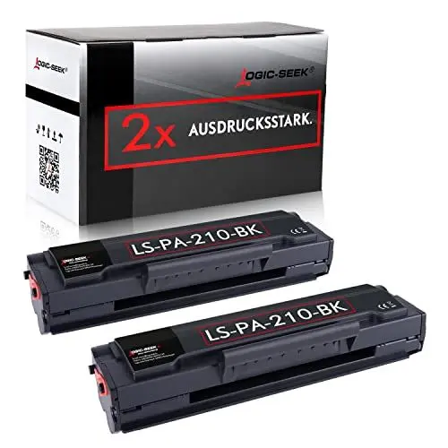 Produktbild: Logic-Seek 2 PA210 PA-210 Toner kompatibel für Pantum P2502W P2500W M6550NW M6500W M6558NW M6608NW M6600NW, 2 X Black je 1.600 Seiten