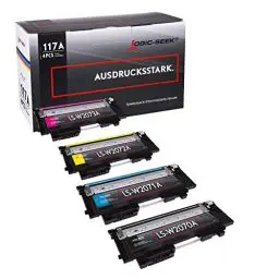 Produktbild: Logic-Seek 4 X Toner kompatibel zu HP 117A W2070A W2071A W2072A W2073A für HP Color Laser 150 150a 150nw MFP 178 178nw 178nwg 179 179fnw 179fwg