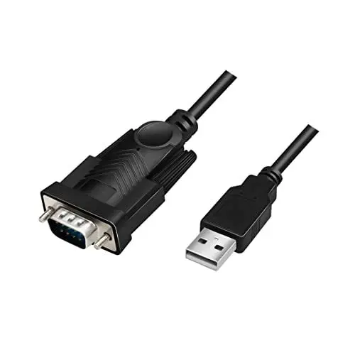 Produktbild: LogiLink AU0048A - USB 2.0 (Typ-A) auf Seriell (RS232-9pin) Adapterkabel für Win 11, Länge 1,5m