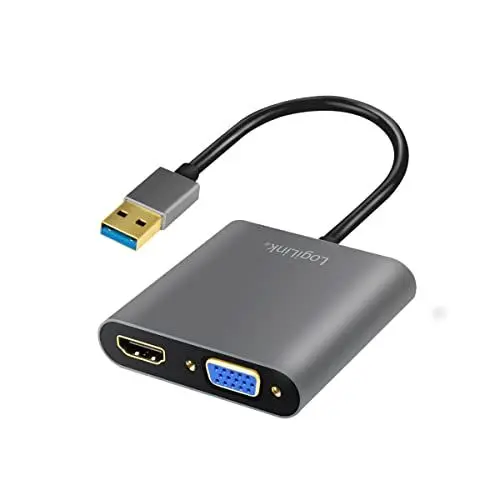 Produktbild: LogiLink Adapter USB 3.0 auf VGA/HDMI, UA0234