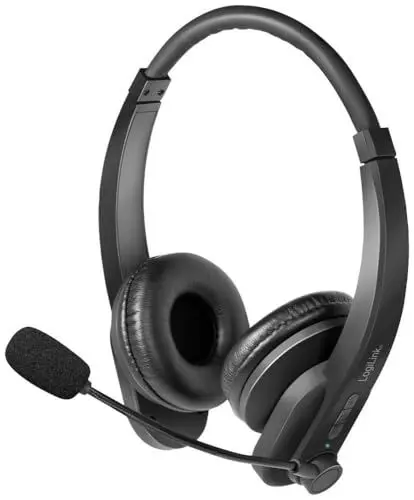 Produktbild: LogiLink BT Stereo Headset, Mikrofon Schwarz Standard