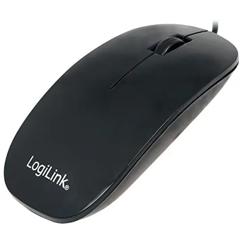 Produktbild: LogiLink ID-0063 optische Maus im flachen Design (1000dpi) schwarz
