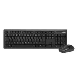 Produktbild: LogiLink ID0104 - kabelloses Tastatur/Maus Set, 2,4GHz, Tastatur 103 Tasten (+13 Hotkeys) - Maus (optischer Sensor) mit 3 Bedientasten, AUTOLINK Verbindung, schwarz