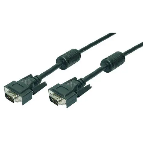 Produktbild: LogiLink Kabel VGA 2X Stecker mit Ferritkern, Schwarz, 20m CV0018