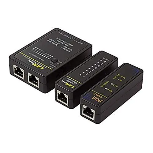 Produktbild: LogiLink WZ0015P Netzwerk Kabeltester mit Poe Finder, schwarz