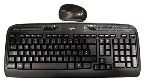 Produktbild: Logitech 920-003967 Wireless Combo MK330 - schnurlose Tastatur und Computermaus (2,4GHz, USB, QWERTZ deutsches Tastaturlayout) schwarz