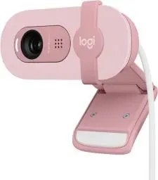 Produktbild: Logitech Brio 100 Full HD-Webcam für Meetings und Streaming, Auto-Lichtausgleich, integriertes Mikrofon, Abdeckblende, USB-A, für Microsoft Teams, Google Meet, Zoom und mehr - Rosa