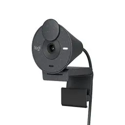 Produktbild: Logitech Brio 300 Full HD-Webcam mit Sichtschutz, Mikrofon mit Rauschunterdrückung, USB-C, Zertifiziert für Zoom, Microsoft Teams, Google Meet, Streaming, Automatische Lichtkorrektur - Graphit