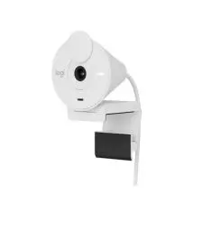 Produktbild: Logitech Brio 300 Full HD-Webcam mit Sichtschutz, Mikrofon mit Rauschunterdrückung, USB-C, Zertifiziert für Zoom, Microsoft Teams, Google Meet, Streaming, Automatische Lichtkorrektur - Weiß
