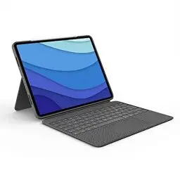 Produktbild: Logitech Combo Touch Tastatur-Case für iPad Pro 12,9 Zoll (5. und 6. Generation 2021, 2022) Abnehmbare mit, Stellhalterung, überall klickbarem Trackpad, Smart Connector, Deutsches QWERTZ-Layout, Grau