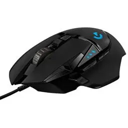 Produktbild: Logitech G502 HERO High-Performance Gaming-Maus mit HERO 25K DPI optischem Sensor, RGB-Beleuchtung, Gewichtstuning, 11 programmierbare Tasten, anpassbare Spielprofile, PC/Mac - Schwarz