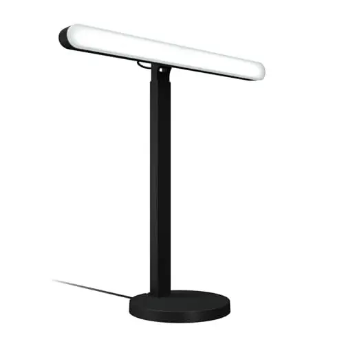 Produktbild: Logitech G Litra Beam Premium-LED-Gaming-Hauptlicht mit TrueSoft, verstellbares Tischstativ, Einstellungen für Helligkeit/Farbtemperatur, Desktop-App-Steuerung für PC/Mac – Grafit