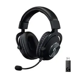Produktbild: Logitech G PRO X LIGHTSPEED Kabelloses Gaming-Headset mit Blue VO!CE Mikrofonfiltertechnologie, PRO G 50mm Lautsprechern, DTS Headphone: X 2.0, 20+ Stunden Akkulaufzeit, PC, PS5, PS4, Switch - Schwarz