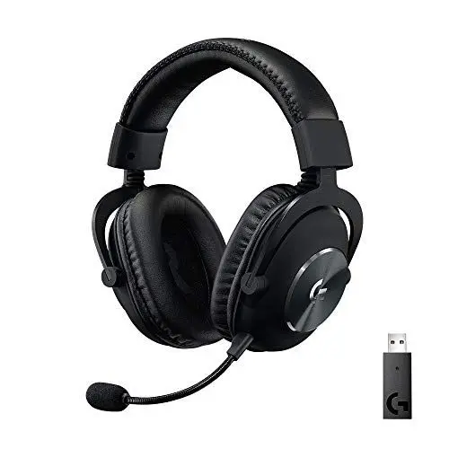 Produktbild: Logitech G PRO X LIGHTSPEED Kabelloses Gaming-Headset mit Blue VO!CE Mikrofonfiltertechnologie, PRO G 50mm Lautsprechern, DTS Headphone: X 2.0, 20+ Stunden Akkulaufzeit, PC, PS5, PS4, Switch - Schwarz