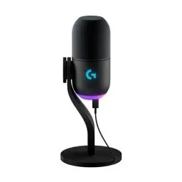 Produktbild: Logitech G Yeti GX dynamisches RGB-Gaming-Mikrofon mit LIGHTSYNC, USB-Mikrofon zum Streaming, Superniere, USB-Plug-and-Play für PC/Mac – Schwarz