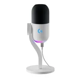 Produktbild: Logitech G Yeti GX dynamisches RGB-Gaming-Mikrofon mit LIGHTSYNC, USB-Mikrofon zum Streaming, Superniere, USB-Plug-and-Play für PC/Mac – Weiß