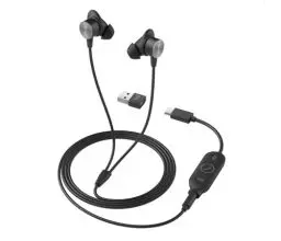 Produktbild: Logitech LOGI Zone Wired Earbuds UC -, Schwarz