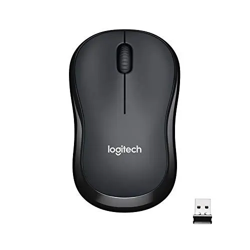 Produktbild: Logitech M220 SILENT Kabellose Maus, 2,4 GHz mit USB-Empfänger, 1000 DPI Optical Tracking, 18 Monate Batterielaufzeit, Für Links- & Rechtshänder, Kompatibel mit PC, Mac, Laptop - Grau, Schwarz