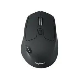 Produktbild: Logitech M720 Triathlon Multi-Device Kabellose Maus, Bluetooth, USB-Unifying-Empfänger, 1000 DPI, 6 programmierbare Tasten, 2-Jahres-Batterie, Für Laptop, PC, Mac, iPadOS - Grau