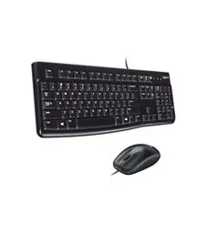 Produktbild: Logitech MK120 Kabelgebundenes Set mit Tastatur und Maus für Windows, Französisches AZERTY-Layout - Schwarz