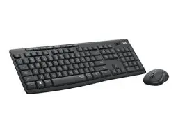 Produktbild: Logitech MK295 kabelloses Tastatur-Maus-Set mit SilentTouch-Technologie, Shortcut-Tasten, optischer Spurführung, Nano USB-Empfänger, verzögerungsfreier Drahtlosverbindung, ESP QWERTY-Layout - Graphit
