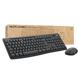 Produktbild: Logitech MK370 Combo for Business, große Tastatur und Maus kabellos, sicherer Logi Bolt USB-Empfänger, Bluetooth, global zertifiziert Windows/Mac/Chrome, Linux, Deutsches QWERTZ - Grau
