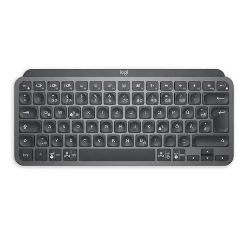 Produktbild: Logitech MX Keys Mini Kabellose Tastatur, Kompakt, Bluetooth, Hintergrundbeleuchtung, USB-C, Kompatibel mit Apple macOS, iOS, Windows, Linux, Android, Metallgehäuse - Graphit