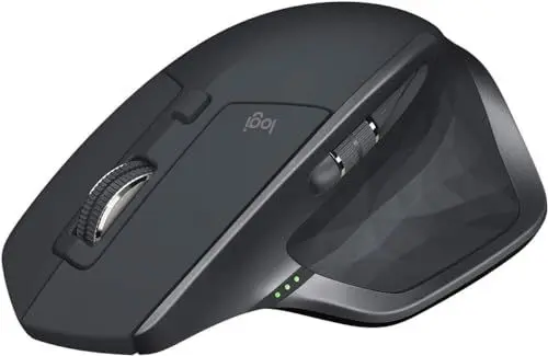 Produktbild: Logitech MX Master 2S Bluetooth Edition kabellose Maus, mehrere Oberflächen, superschnelles Scrollen, ergonomisch, aufladbar, Verbindung zu bis zu 3 Mac/PC-Computern - Graphit