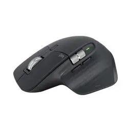 Produktbild: Logitech MX Master 3S – kabellose Performance-Maus mit ultraschnellem Scrollen, ergonomisch, 8K DPI, Glass Tracking, leises Klicken, USB-C, Bluetooth, Windows, Linux, Chrome – Dunkelgrau, 1er Pack